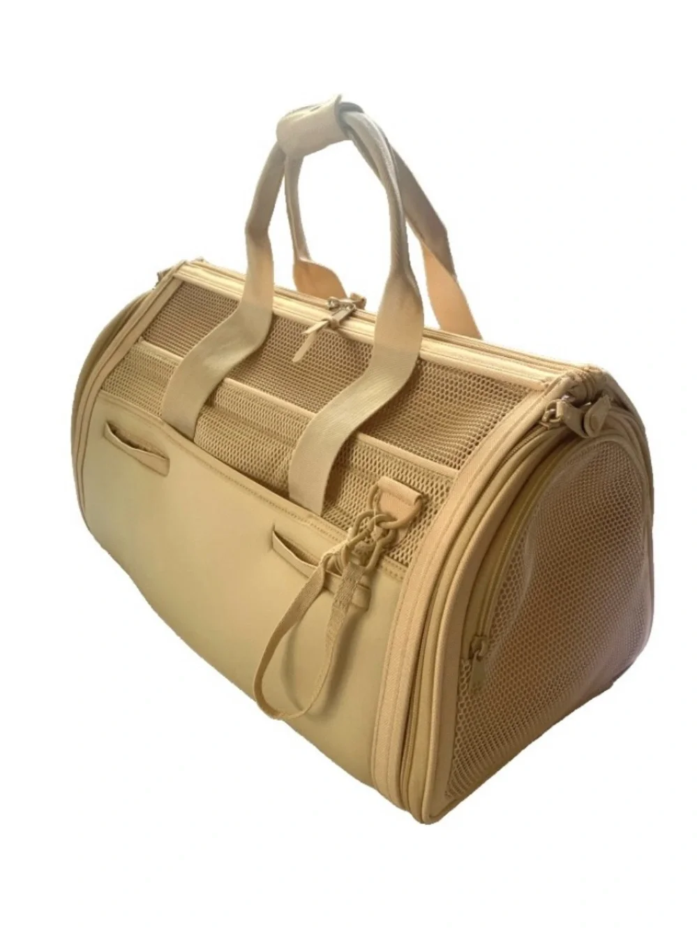 Wild One Beige Pet Carrier Soft Sided Dog Travel Bag Airline Compliant